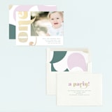 "Golden One" - Children's Birthday Party Invitations in Sparkle by Christie Garcia - Assembled