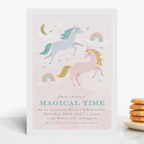 "magical unicorns" - Children's Birthday Party Invitations in Cotton Candy by Karidy Walker - Front
