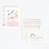 "magical unicorns" - Children's Birthday Party Invitations in Cotton Candy by Karidy Walker - Assembled