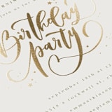 "birthday swirls" - Children's Birthday Party Invitations in Pudding by Anastasia Makarova - Detail