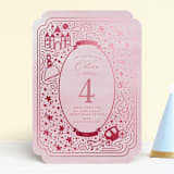 "Princess" - Children's Birthday Party Invitations in Bubblegum by Teju Reval - Front