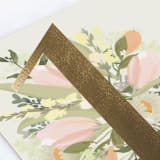 "Shimmering Floral One" - Children's Birthday Party Invitations in Sherbert by Grace Kreinbrink - Detail