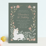 "Enchanted" - Children's Birthday Party Invitations in Grove by Jamie Alexander - Front