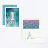 "Magical Winter" - Children's Birthday Party Invitations in Alexandrite by Tamara Hilje - Assembled
