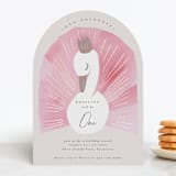 "Our Swan Princess" - Children's Birthday Party Invitations in Candy by Kanika Mathur - Front