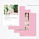"Our Swan Princess" - Children's Birthday Party Invitations in Candy by Kanika Mathur - Back of Card Options