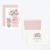 "party teapot" - Children's Birthday Party Invitations in Petal by Karidy Walker - Assembled