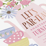 "party teapot" - Children's Birthday Party Invitations in Petal by Karidy Walker - Detail