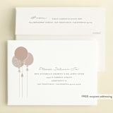 "Glitter Balloons" - Children's Birthday Party Invitations in Blush by Angela Thompson - FREE Recipient Addressing