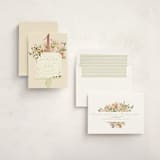 "Tulip Topper" - Children's Birthday Party Invitations in Peaches by Grace Kreinbrink - Assembled