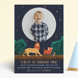 "Disney's Lion King Hakuna Matata" - Children's Birthday Party Invitations in Midnight by Elly - Front