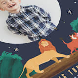 "Disney's Lion King Hakuna Matata" - Children's Birthday Party Invitations in Midnight by Elly - Detail