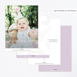 "Disney's Elsa It’s Magical" - Children's Birthday Party Invitations in Moonstone by Dani Lugato - Back of Card Options