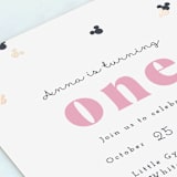 "Disney's Minnie Mouse Confetti" - Children's Birthday Party Invitations in Peony by Annie Holmquist - Detail
