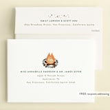 "Bonfire" - Children's Birthday Party Invitations in Onyx by Alethea and Ruth - FREE Recipient Addressing