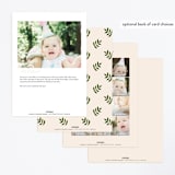 "Safari Cake" - Children's Birthday Party Invitations in Cream by Teju Reval - Back of Card Options