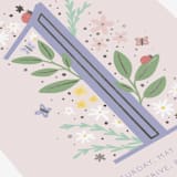 "Garden" - Children's Birthday Party Invitations in Wisteria by Hudson meet Rose - Detail