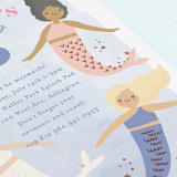 "lets be mermaid" - Children's Birthday Party Invitations in Lake by Karidy Walker - Detail