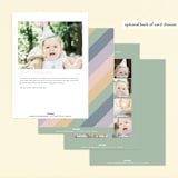 "Over the Rainbow" - Children's Birthday Party Invitations in Sherbet by Leah Bisch - Back of Card Options