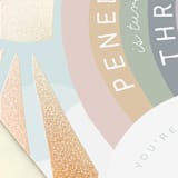 "Over the Rainbow" - Children's Birthday Party Invitations in Sherbet by Leah Bisch - Detail