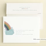 "Over the Rainbow" - Children's Birthday Party Invitations in Sherbet by Leah Bisch - FREE Recipient Addressing