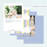 "In the Clouds" - Children's Birthday Party Invitations in Marshmallow by Robert and Stella - Back of Card Options