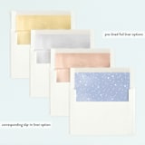"In the Clouds" - Children's Birthday Party Invitations in Marshmallow by Robert and Stella - Envelope Liner Options