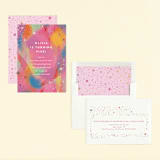 "Galaxy Rainbow" - Children's Birthday Party Invitations in Candy by Katie Zimpel - Assembled