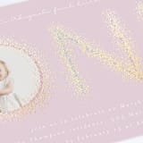 "Sparkle One" - Children's Birthday Party Invitations in Cotton Candy by Ashlee Townsend - Detail