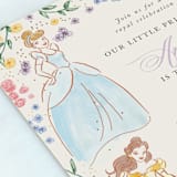"Disney Princess Garden Party" - Children's Birthday Party Invitations in Buttercream by Cass Loh - Detail