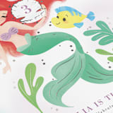 "Disney's Little Mermaid Shellebrate!" - Children's Birthday Party Invitations in Lilac by Itsy Belle Studio - Detail