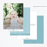 "Disney Cinderella Princess Dress" - Children's Birthday Party Invitations in Sky by Megan Cash - Back of Card Options