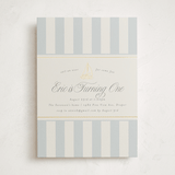"On Board" - Children's Birthday Party Invitations in Fog by Stephanie Hawkes - Front