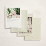 "Baseball Birthday" - Children's Birthday Party Invitations in Sky by Rebekah Canavan - Back of Card Options
