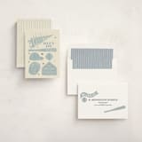 "Baseball Birthday" - Children's Birthday Party Invitations in Sky by Rebekah Canavan - Assembled