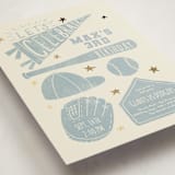 "Baseball Birthday" - Children's Birthday Party Invitations in Sky by Rebekah Canavan - Detail