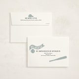 "Baseball Birthday" - Children's Birthday Party Invitations in Sky by Rebekah Canavan - FREE Recipient Addressing