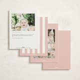 "Sweet Celebration" - Children's Birthday Party Invitations in Cotton Candy by Kiersten Garner - Back of Card Options