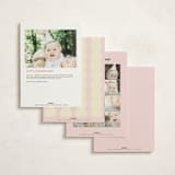 "Shelly" - Children's Birthday Party Invitations in Candy by Baumbirdy - Back of Card Options