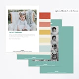 "Pillow Stack" - Children's Birthday Party Invitations in Candy by Dawn Pope - Back of Card Options