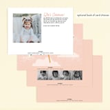 "Speed time" - Children's Birthday Party Invitations in Blush by Igor - Back of Card Options