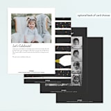"Birthday Bake Off" - Children's Birthday Party Invitations in Chalkboard by Shiny Penny Studio - Back of Card Options
