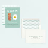 "Egg-cellent friend" - Children's Birthday Party Invitations in Aquamarine by Jana Volfova - Assembled