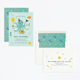 "Underwater fun" - Children's Birthday Party Invitations in Sea by Annie Holmquist - Assembled