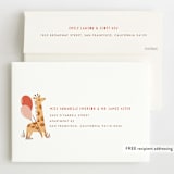 "It's a party" - Children's Birthday Party Invitations in Poppy by Vivian Yiwing - FREE Recipient Addressing