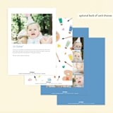 "let's pARTy!" - Children's Birthday Party Invitations in Frost by Ellen Schlegelmilch - Back of Card Options