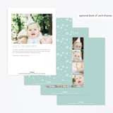 "In The Garden" - Children's Birthday Party Invitations in Sky by Susan Asbill - Back of Card Options