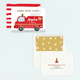 "Fired Up!" - Children's Birthday Party Invitations in Cherry by Oma N. Ramkhelawan - Assembled