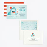 "shark splash" - Children's Birthday Party Invitations in Ocean by Susan Asbill - Assembled