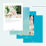 "Flamingo" - Children's Birthday Party Invitations in Lime by Lori Wemple - Back of Card Options